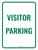 Visitor Parking Green Portrait - Wall Sign