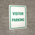 Visitor Parking Green Portrait - Wall Sign