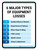 6 Major Types of Equipment Losses Portrait - Wall Sign