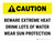 Caution Beware Extreme Heat Rectangle - Floor Sign