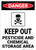 Danger: Keep Out Pesticide And Chemical Storage - Wall Sign