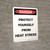 Danger: Protect Yourself From Heat Stress Portrait - Wall Sign