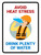 Avoid heat stress Dehydration Safety Portrait - Wall Sign