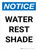 Notice: Portrait Water Rest Shade Portrait - Wall Sign