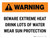 Warning: Beware Extreme Heat Landscape - Wall Sign