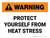 Warning: Protect Yourself From Heat Stress Landscape - Wall Sign