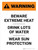 Warning: Beware Extreme Heat Portrait - Wall Sign