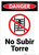 Danger: No Climbing Tower Spanish - Wall Sign