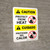 Caution: Protect From Heat Bilingual Spanish Portrait - Wall Sign