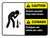 Caution: Protect Yourself From Heat Stress Bilingual Spanish Landscape - Wall Sign
