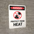 Danger: Protect From Heat Portrait - Wall Sign