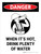 Danger: When Its Hot Drink Plenty Of Water Portrait - Wall Sign