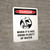 Danger: When Its Hot Drink Plenty Of Water Portrait - Wall Sign