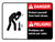 Danger: Protect Yourself From Heat Stress Bilingual Spanish Landscape - Wall Sign