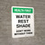 Health First: Water Rest Shade Don't Work Without Them Portrait - Wall Sign