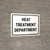 Heat Treatment Department Landscape - Wall Sign