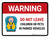 Warning: Do Not Leave Children Or Pets In Parked Vehicles Landscape - Wall Sign