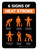 6 Signs Of Heat Stroke Portrait - Wall Sign