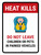 Heat Kills Do Not Leave Children Or Pets In Parked Vehicles Portrait - Wall Sign