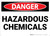 Danger: Hazardous Chemicals - Wall Sign