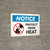 Notice: Protect From Heat Landscape - Wall Sign