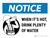 Notice: When Its Hot Drink Plenty Of Water Landscape - Wall Sign