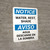 Notice: Water Rest Shade Bilingual Spanish Portrait - Wall Sign