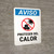 Notice: Protect From Heat Spanish Portrait - Wall Sign