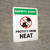 Safety First: Protect From Heat Portrait - Wall Sign