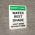 Safety First: Water Rest Shade Don't Work Without Them Portrait - Wall Sign