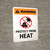Warning: Protect From Heat Portrait - Wall Sign
