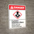 Danger: Asbestos Fibers Cancer Lung Disease Hazard ANSI - Wall Sign