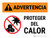 Warning: Protect From Heat Spanish Landscape - Wall Sign