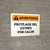 Warning: Protect Yourself From Heat Stress Spanish Landscape - Wall Sign