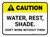 Caution: Water Rest Shade Don't Work Without Them Rectangular - Floor Sign