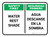 Safety First: Bilingual Spanish Water Rest Shade Bilingual Spanish Rectangular - Floor Sign
