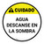Caution: Water Rest Shade Spanish Round - Floor Sign