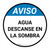 Notice: Water Rest Shade Spanish Round - Floor Sign
