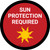 Sun Protection Required Round - Floor Sign