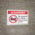Danger: No Smoking Vaping Tobacco E Cigarette Prohibited ANSI - Wall Sign