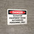 Danger: Elevator Equipment Room Authorized Personnel Only Landscape - Wall Sign