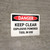 Danger: Keep Clear Explosive Powered Tool In Use Landscape - Wall Sign