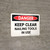 Danger: Keep Clear Nailing Tool In Use Landscape - Wall Sign