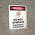 Danger: Do Not Operate Equipment Locked Out Portrait - Wall Sign