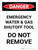 Danger: Emergency Water And Gas Shutoff Tool Portrait - Wall Sign
