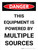 Danger: This Equipment Is Powered By Multiple Sources Portrait - Wall Sign