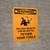 Warning: Falling Objects Can Be Brutal Portrait - Wall Sign