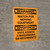 Warning: Watch For Moving Equipment Bilingual Spanish Portrait - Wall Sign