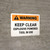 Warning: Keep Clear Explosive Powered Tool In Use Landscape - Wall Sign