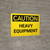 Caution: Heavy Equipment Landscape - Wall Sign